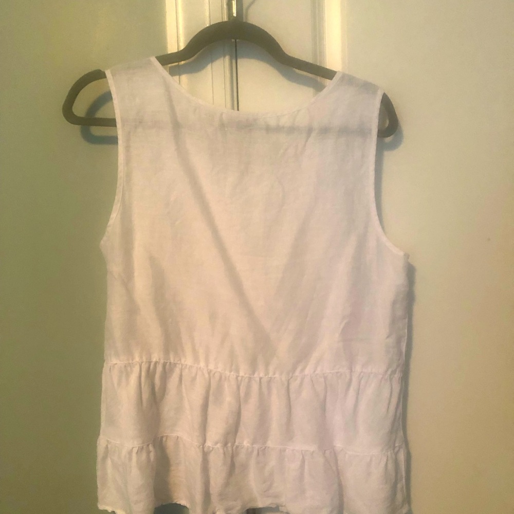 White linen shirt